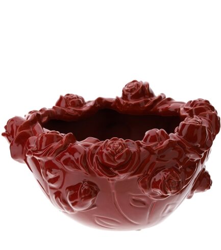 Hervit - Ciotola Scultura Rossa - Rose Gres