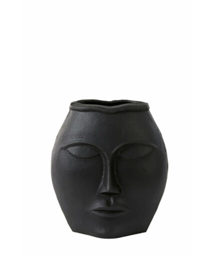 Light e Living - Vaso deco 25x15x27 cm - FACE nero