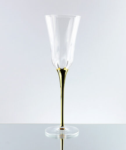 Weissestal - Set 6 Pz Calice Flûte Tuli Optic Gold 12 kt