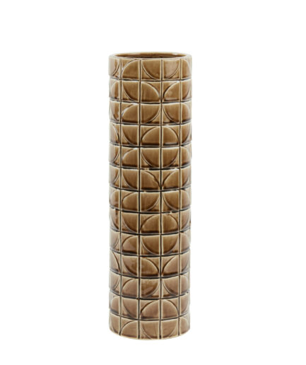 Light e Living - Vaso Philo 16 x 52 - Marrone Grande