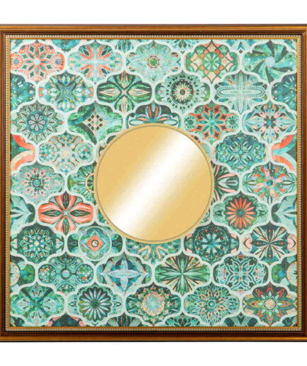 Ethan Chloè - Quadro con Specchio - Mosaico Verde