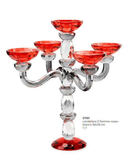 Fade - Candeliere Rosso Bianco - Pillar