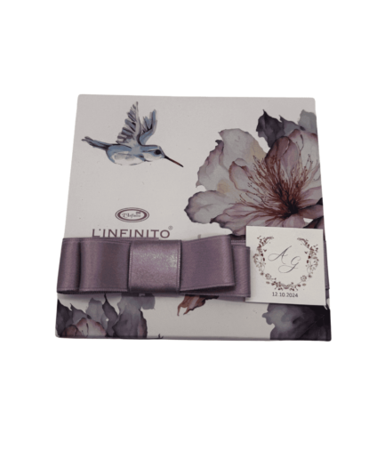 L'Infinito - Scatola Porta Confetti Colibrì - 13 x 13