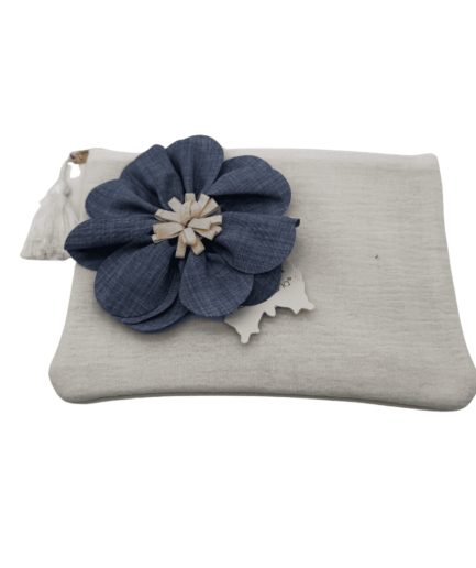 Fiori di Lena - Pochette in Lino - Fiore