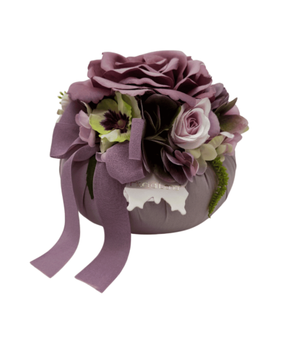 Fiori di Lena - Pouf con rosa - Medio