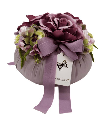Fiori di Lena - Pouf con rosa - Grande