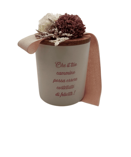 Fiori di Lena - Candela Personalizzata con Scritta