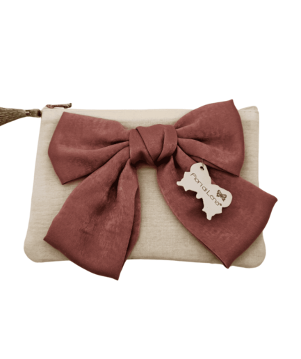 Fiori di Lena - Pochette in Lino - Fiocco