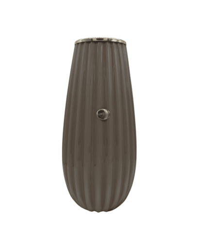 Ilary Queen - Vaso in Vetro con Ghiera Grande - Tortora