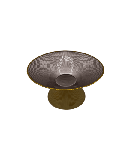 Ilary Queen - Alzata Piccola in Vetro - Bronzo\Oro